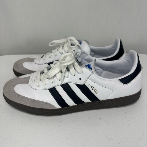 Adidas Men's White and Black Sneakers Samba OG - Picture 3 of 7